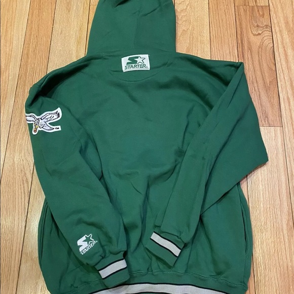 PHILADELPHIA EAGLES Vtg 90s Hoodie STARTER Script - Picture 7 of 7